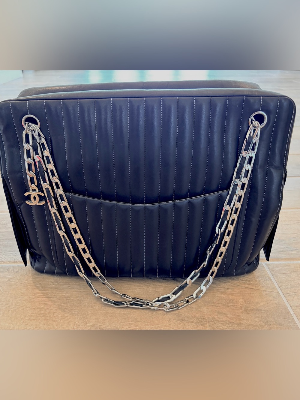 CHANEL Lambskin Leather Mademoiselle Handbag - Picture 5 of 16